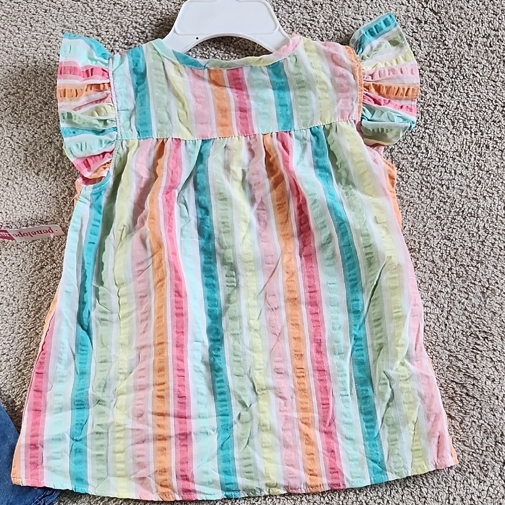Penelope Mack Pastel Striped Top With Shorts - Picture 5 of 5